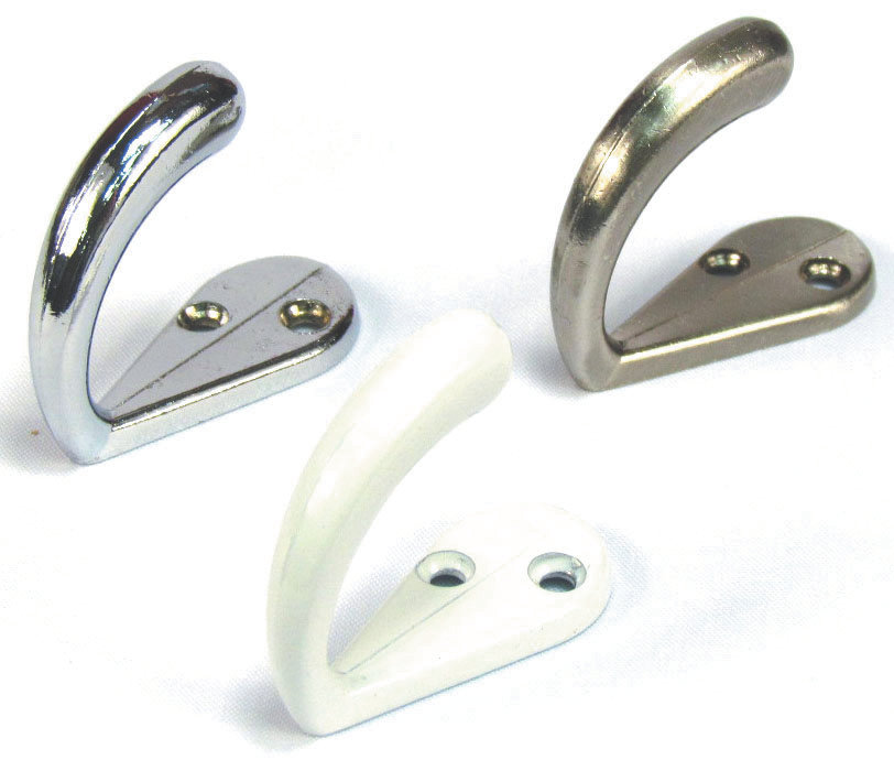 Robustline Single Coat Hook CS231S Premium Hardware for Door Cabinet Window Furniture and Interior Use